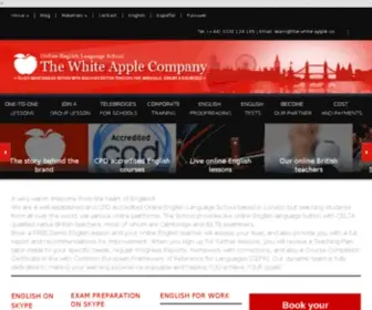 Thewhiteapplecompany.com(Online English Language School (London)) Screenshot