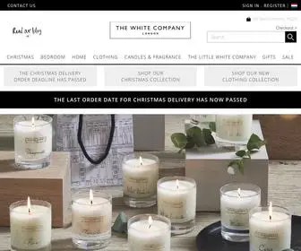 Thewhitecompany.com(The White Company) Screenshot