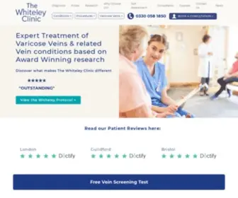 Thewhiteleyclinic.co.uk(Varicose Veins Treatment) Screenshot