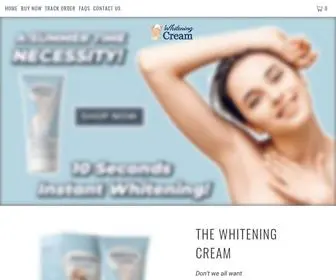 Thewhiteningcream.com(The Whitening Cream) Screenshot