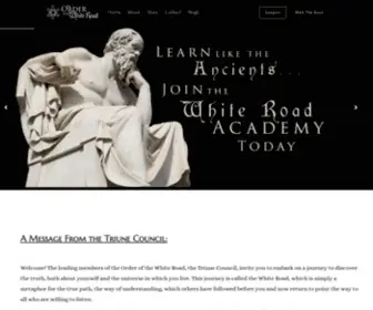 Thewhiteroad.org(The Order of the White Road) Screenshot