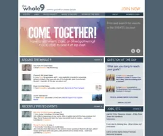 Thewhole9.com(Online community for artists) Screenshot
