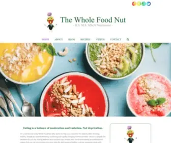 Thewholefoodnut.com(The Whole Food Nut) Screenshot