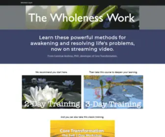 Thewholenessprocess.com(The Wholeness Work) Screenshot