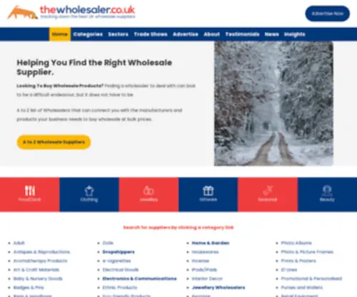 Thewholesaler.co.uk(Bulk Buy UK Discount Wholesale Clearance Trade Suppliers Distributors Importers) Screenshot