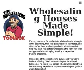 Thewholesalerstoolbox.com(The Ultimate Website For Real Estate Wholesalers) Screenshot