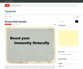 Thewiderside.com(Wide World At One Place) Screenshot