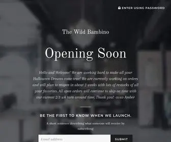 Thewildbambino.com(Thewildbambino) Screenshot