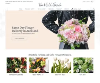 Thewildbunch.co.nz(Flower Delivery Auckland) Screenshot