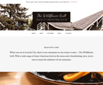 Thewildflowergrill.com(LINCOLN CITY'S PREMIER DINING LOCATION) Screenshot