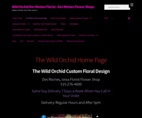Thewildorchidllc.com(Wild Orchid Florist) Screenshot