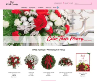 Thewildpansy.com(Franklin Florist) Screenshot