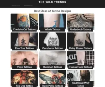 Thewildtattoo.com(Cool Tattoo Ideas for Men and Women) Screenshot