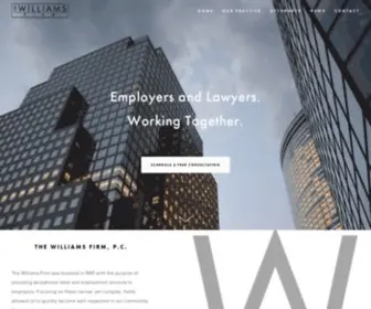 Thewilliamsfirm.com(The Williams Firm) Screenshot