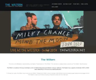 Thewiltern.net(The Wiltern) Screenshot