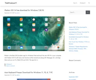 Thewindows11.com(The Microsoft Windows11) Screenshot