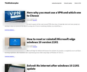 Thewindowsplus.com(TheWindowsplus) Screenshot