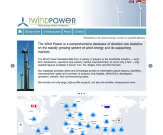 Thewindpower.net(The Wind Power) Screenshot