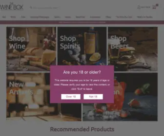 Thewinebox.biz(The Wine Box) Screenshot