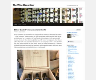 Thewineraconteur.net(The Wine Raconteur) Screenshot