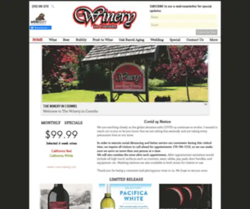 Thewineryincoombs.com(The Winery) Screenshot