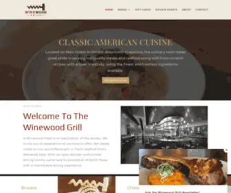 Thewinewood.com(The Winewood Grill) Screenshot