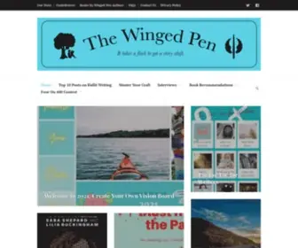 Thewingedpen.com(It takes a flock to get a story aloft) Screenshot