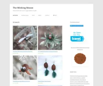 Thewinkingmoose.com(Handmade Alaska Moose Poop/Nugget Artwork) Screenshot