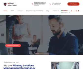 Thewinningsolutions.com(Winning Solutions Management Consultancy DMCC) Screenshot