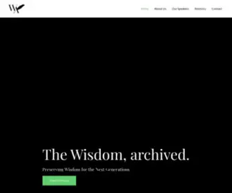 Thewisdomarchiver.com(The Wisdom Archiver) Screenshot