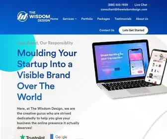 Thewisdomdesign.com(Eminent Design and Branding Agency in USA) Screenshot