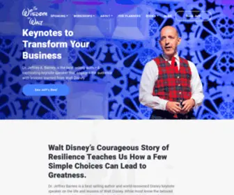 Thewisdomofwalt.com(Disney Keynote Speaker Jeff Barnes) Screenshot