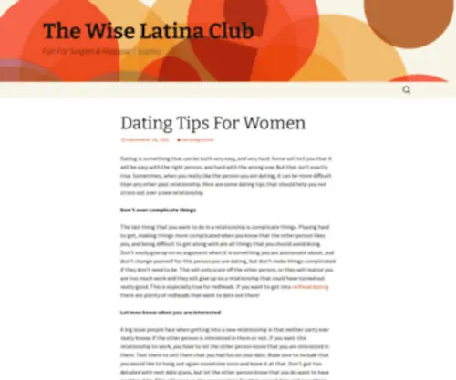 Thewiselatinaclub.com(The Wise Latina Club) Screenshot