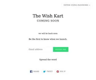 Thewishkart.com(The Wish Kart) Screenshot