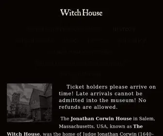 Thewitchhouse.org(Witch House Salem) Screenshot