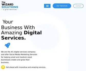 Thewizardsolutions.com(Social Media Marketing Services in USA) Screenshot