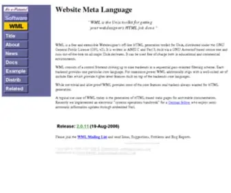 Website META Language (WML)