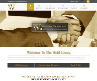 Thewohlgroup.com(The Wohl Group) Screenshot