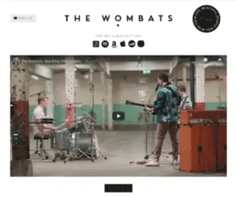 Thewombats.co.uk(The Wombats) Screenshot