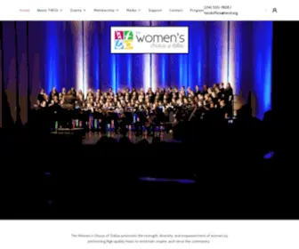 Thewomenschorusofdallas.com(The Women's Chorus of Dallas) Screenshot