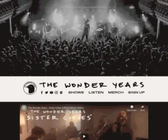 Thewonderyearsband.com(The Wonder Years) Screenshot