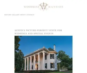 Thewoodbinemansion.com(Woodbine Mansion) Screenshot