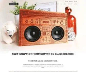 Thewoodenboombox.com(The Wooden Boombox) Screenshot