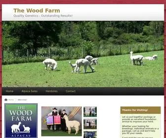 Thewoodfarmalpacas.com(The Wood Farm is a farm located in Franklin) Screenshot