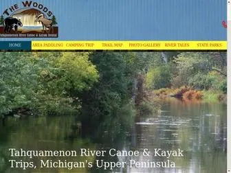 Thewoodscanoerental.net(Tahquamenon River Canoe & Kayak Trips) Screenshot