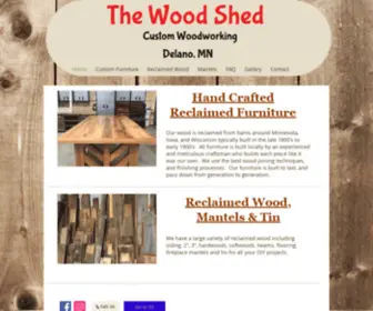 Thewoodshedmn.com(Custom Reclaimed Barn Wood Furniture) Screenshot