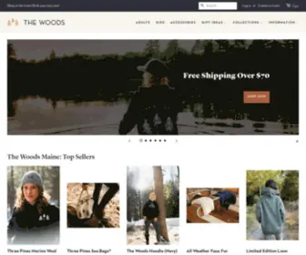 Thewoodsmaineshop.com(The Woods Maine) Screenshot