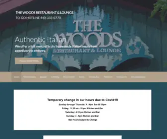 Thewoodsrestaurant.com(TO-GO HOTLINE) Screenshot