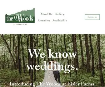 Thewoodswedding.com(The Woods at Eisler Farms) Screenshot