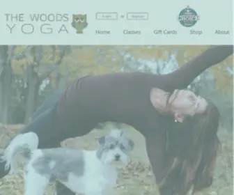 Thewoodsyoga.com(The Woods Yoga) Screenshot